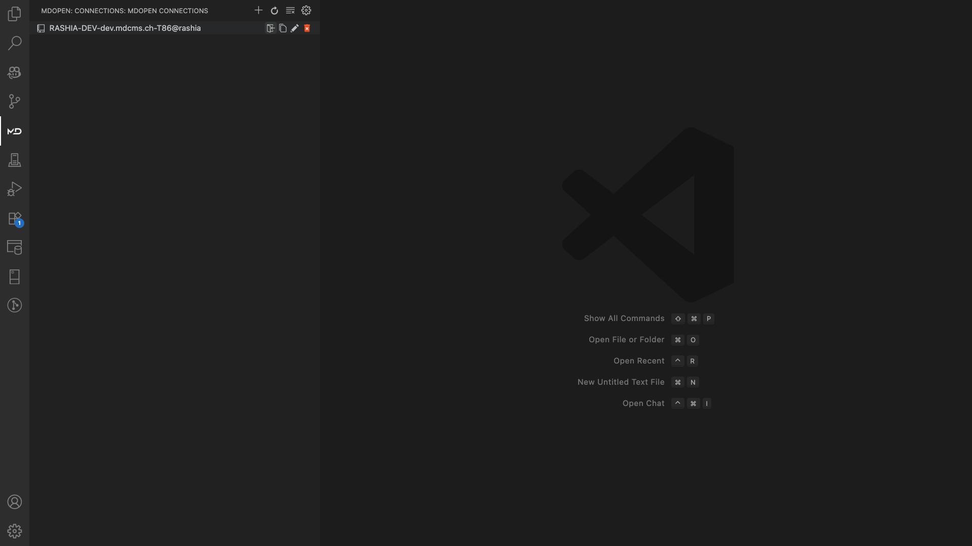 Login page