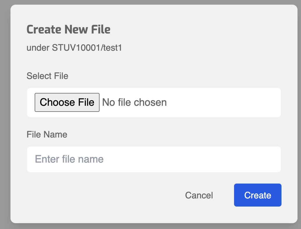 Create: new markdown file dialog