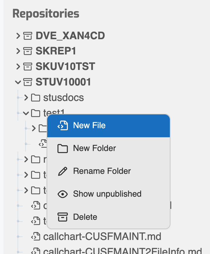 File Explorer with context menu